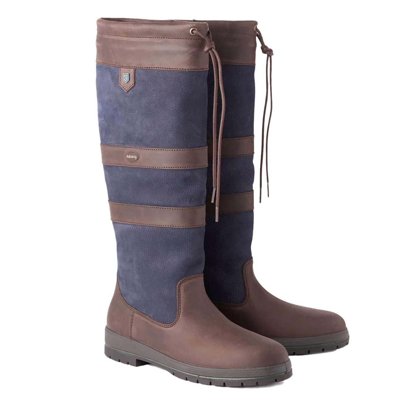 Dubarry Womens Galway Gore-Tex Leather Boot Navy / Brown