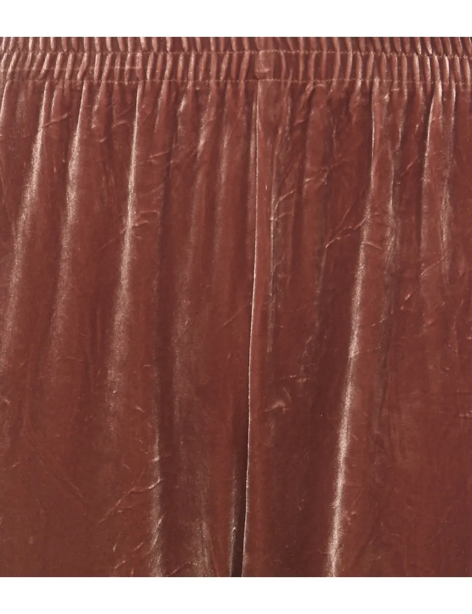 Elasticated Waist Velvet Trousers - W30 L30