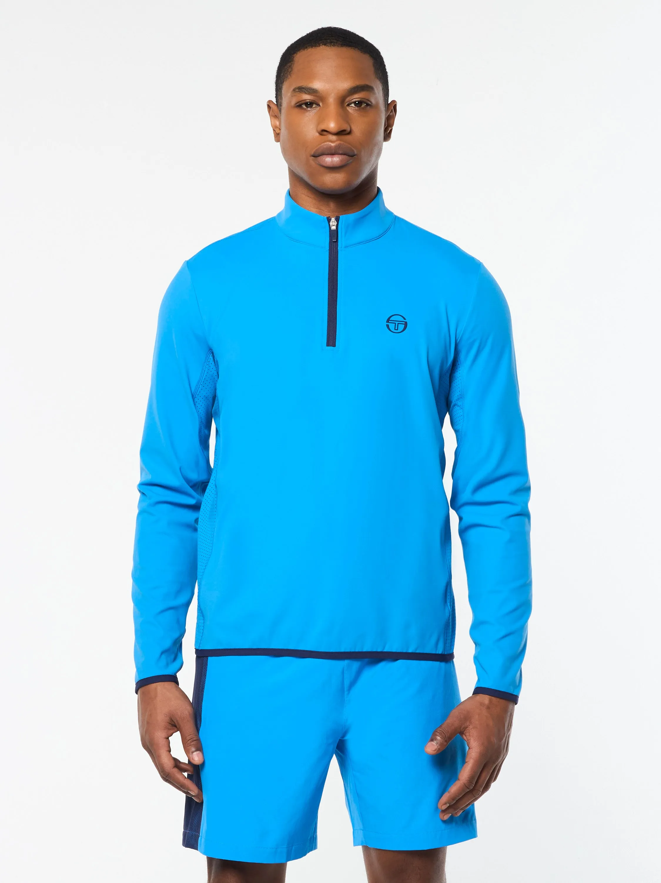 Elio 1/4 Zip Pullover- French Blue