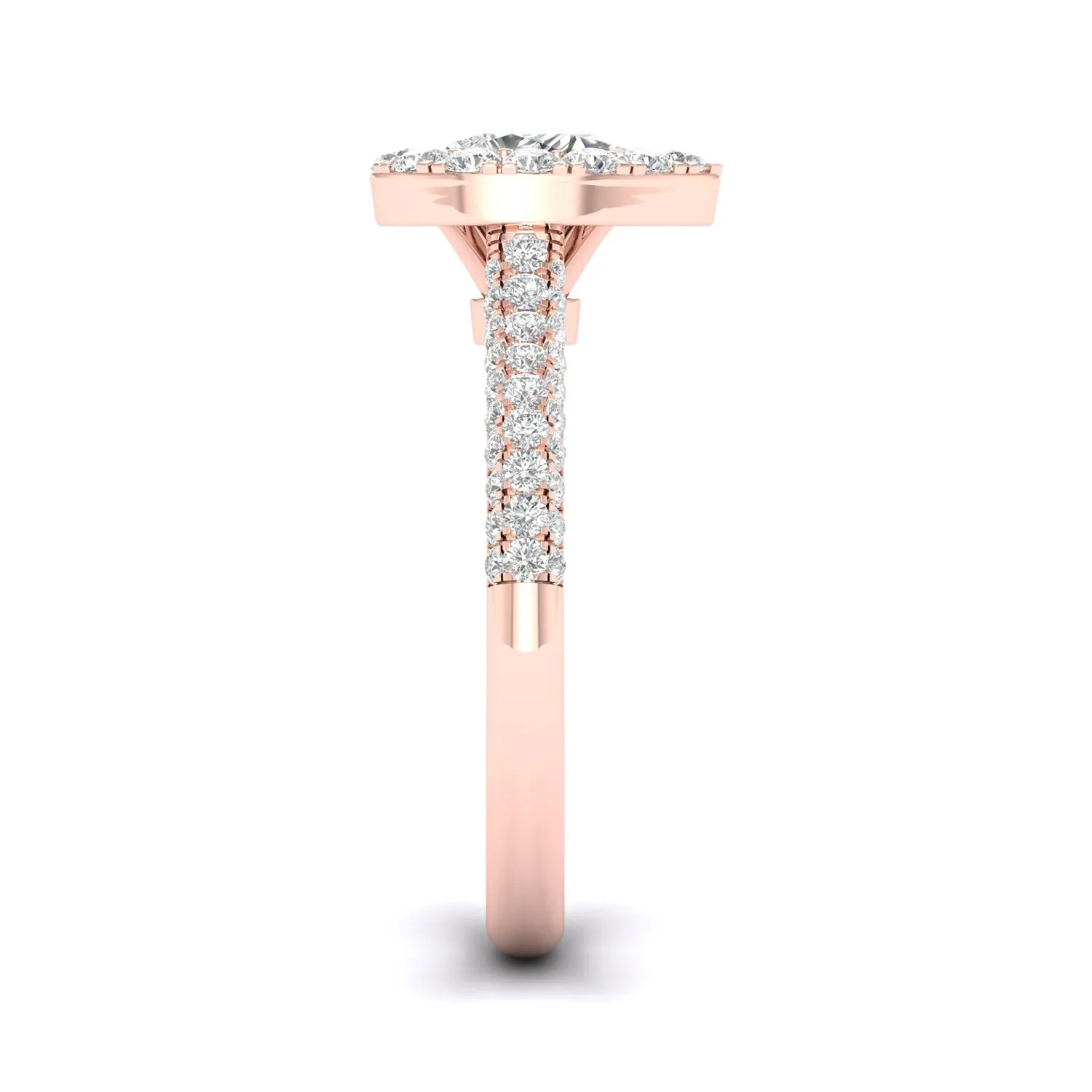 Embellished Iconic Dewdrop Halo Ring