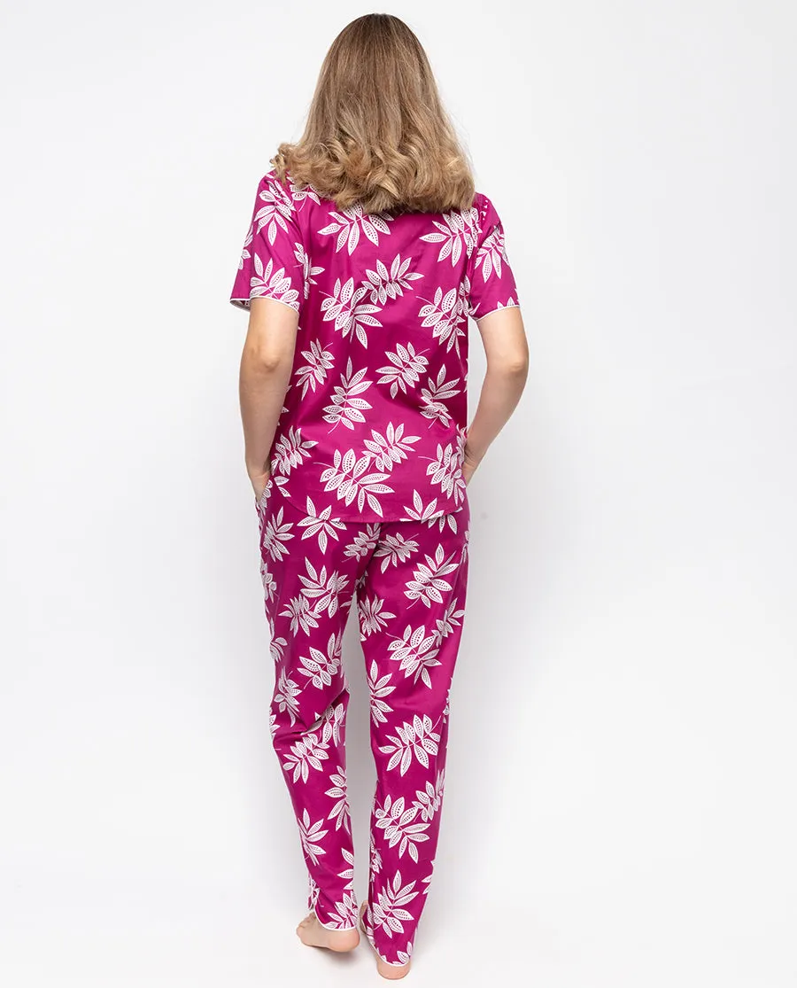 Emmi Leaf Print Pyjama Bottoms