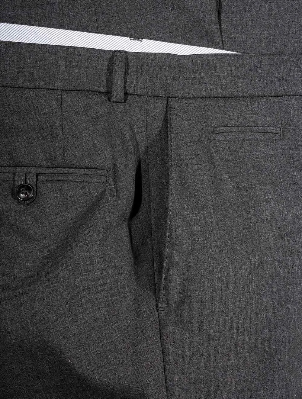 Enrico Wool Trouser Charcoal