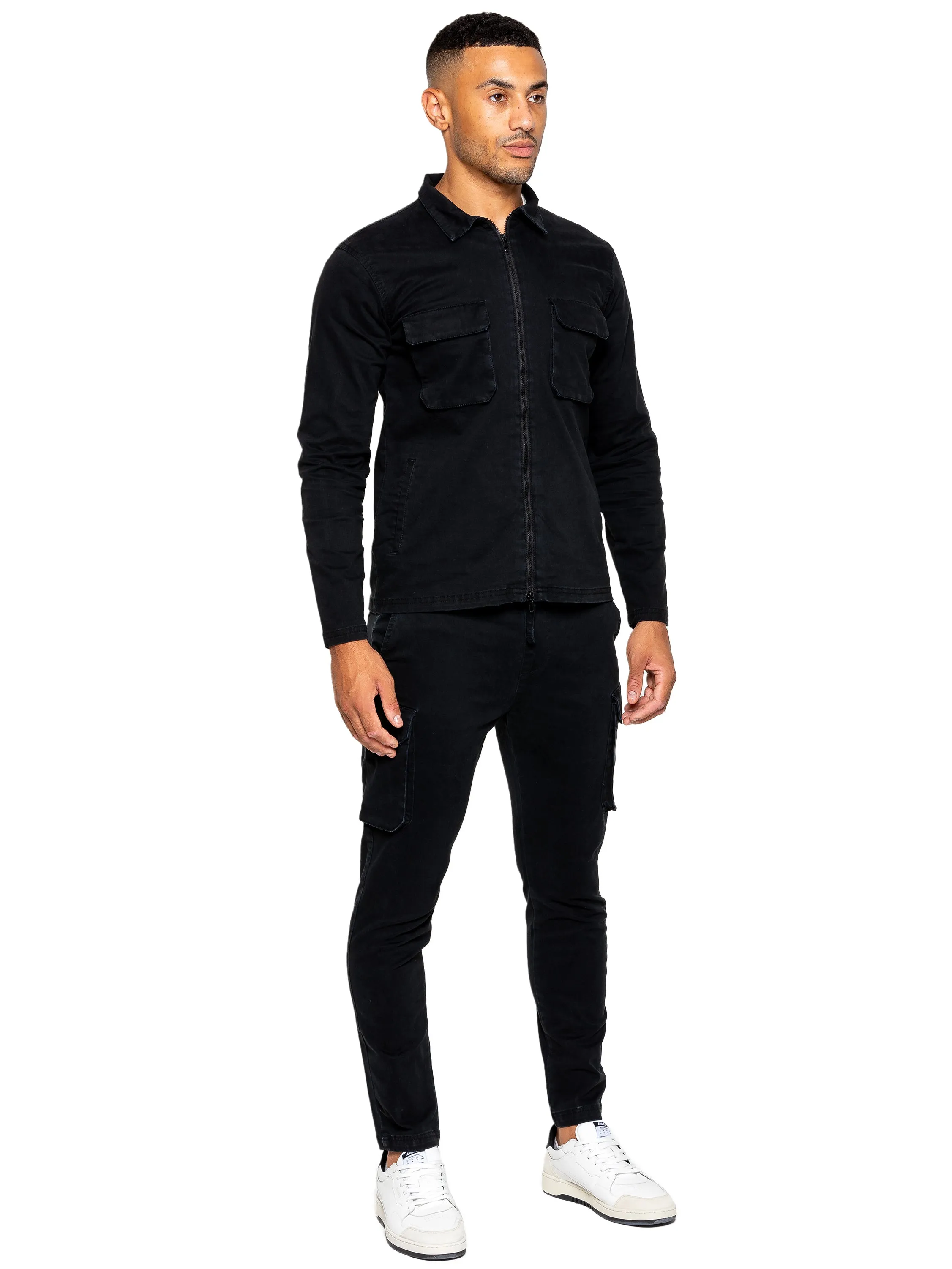 Enzo | Mens Cargo Trousers