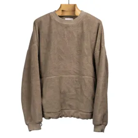 ESCEP Crewneck Sweatshirt in Jasper taupe polar fleece