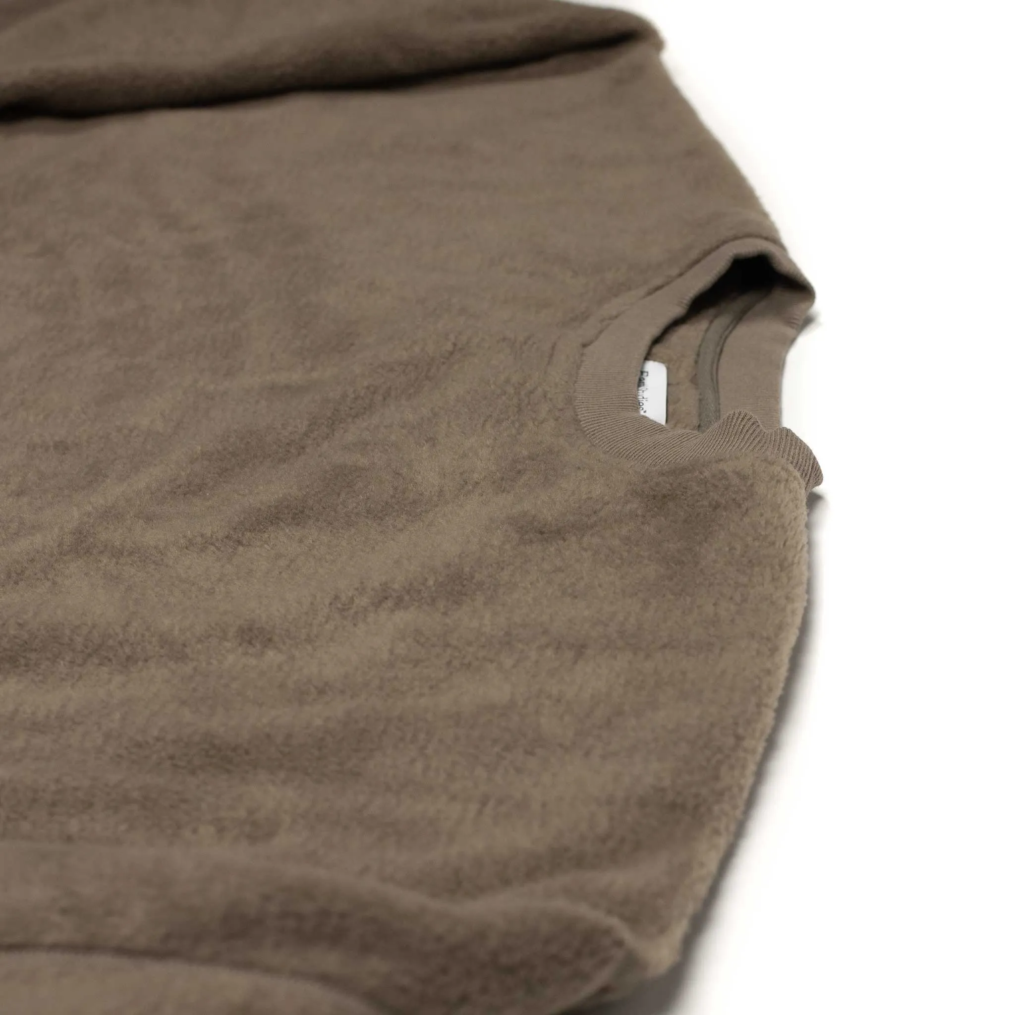 ESCEP Crewneck Sweatshirt in Jasper taupe polar fleece