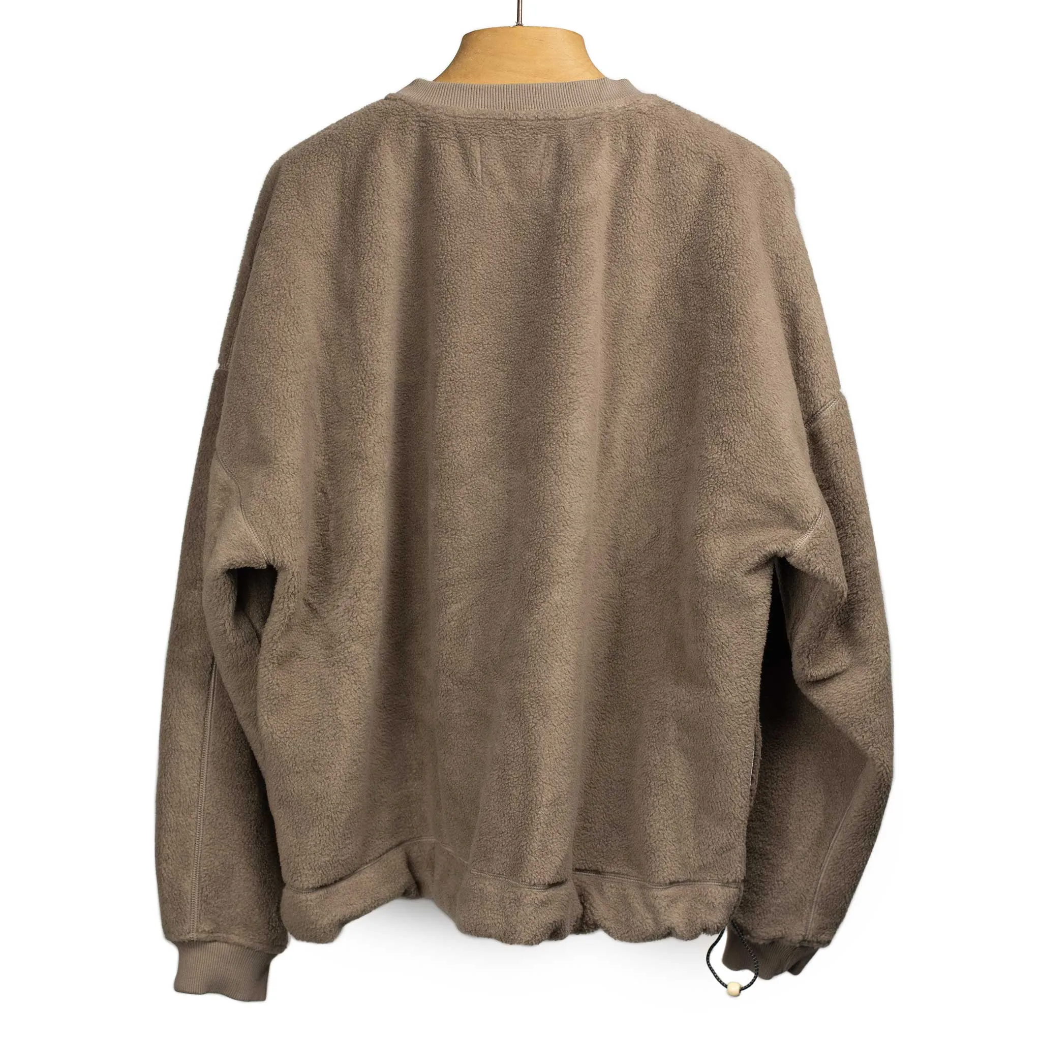 ESCEP Crewneck Sweatshirt in Jasper taupe polar fleece