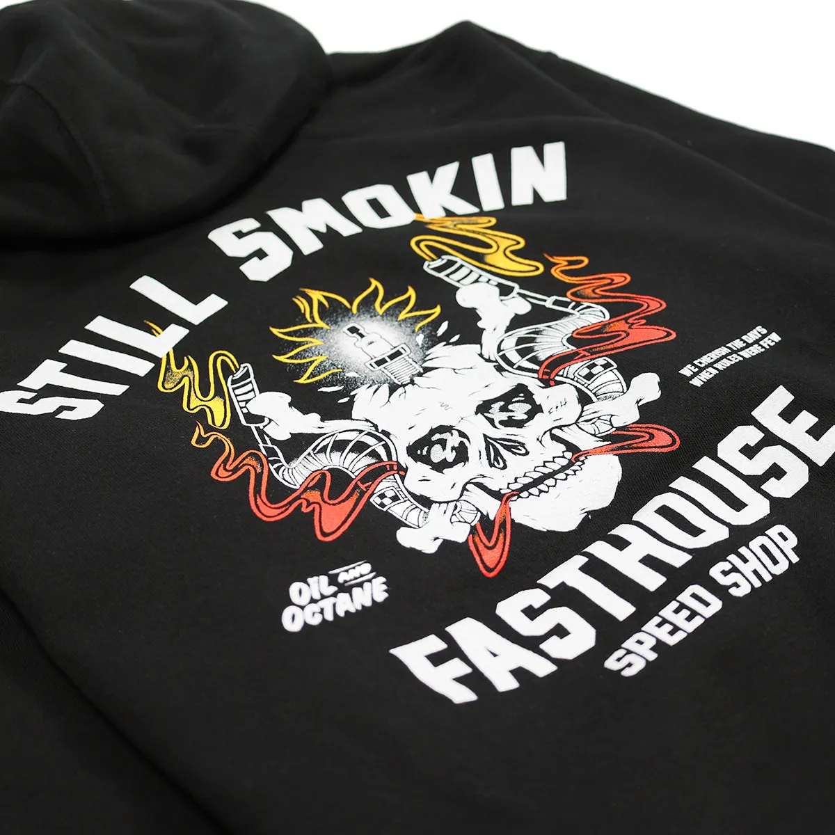 Fasthouse "Smoke & Octane" Hooded Pullover - Black