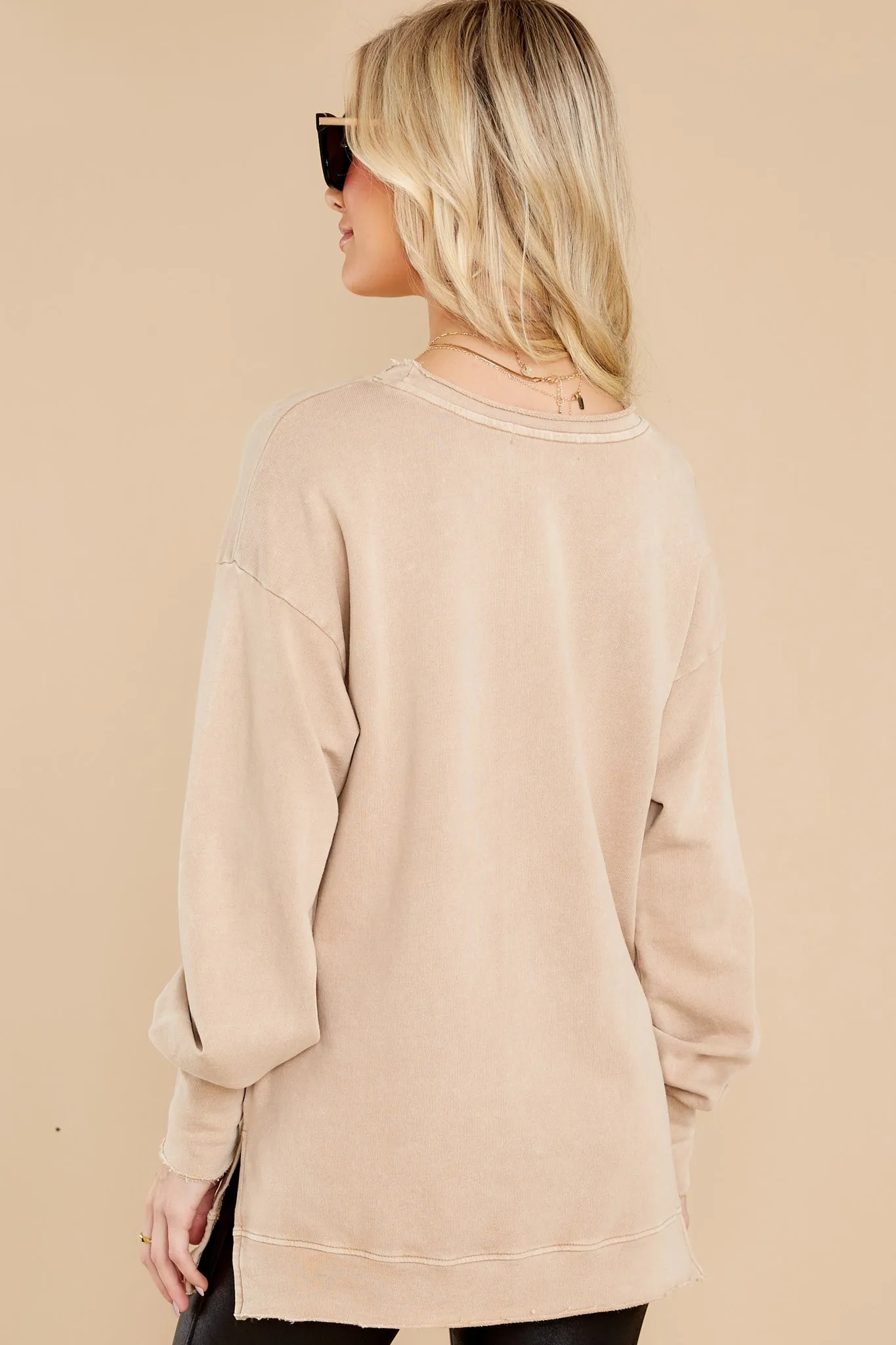 Feel Again Tan Pullover