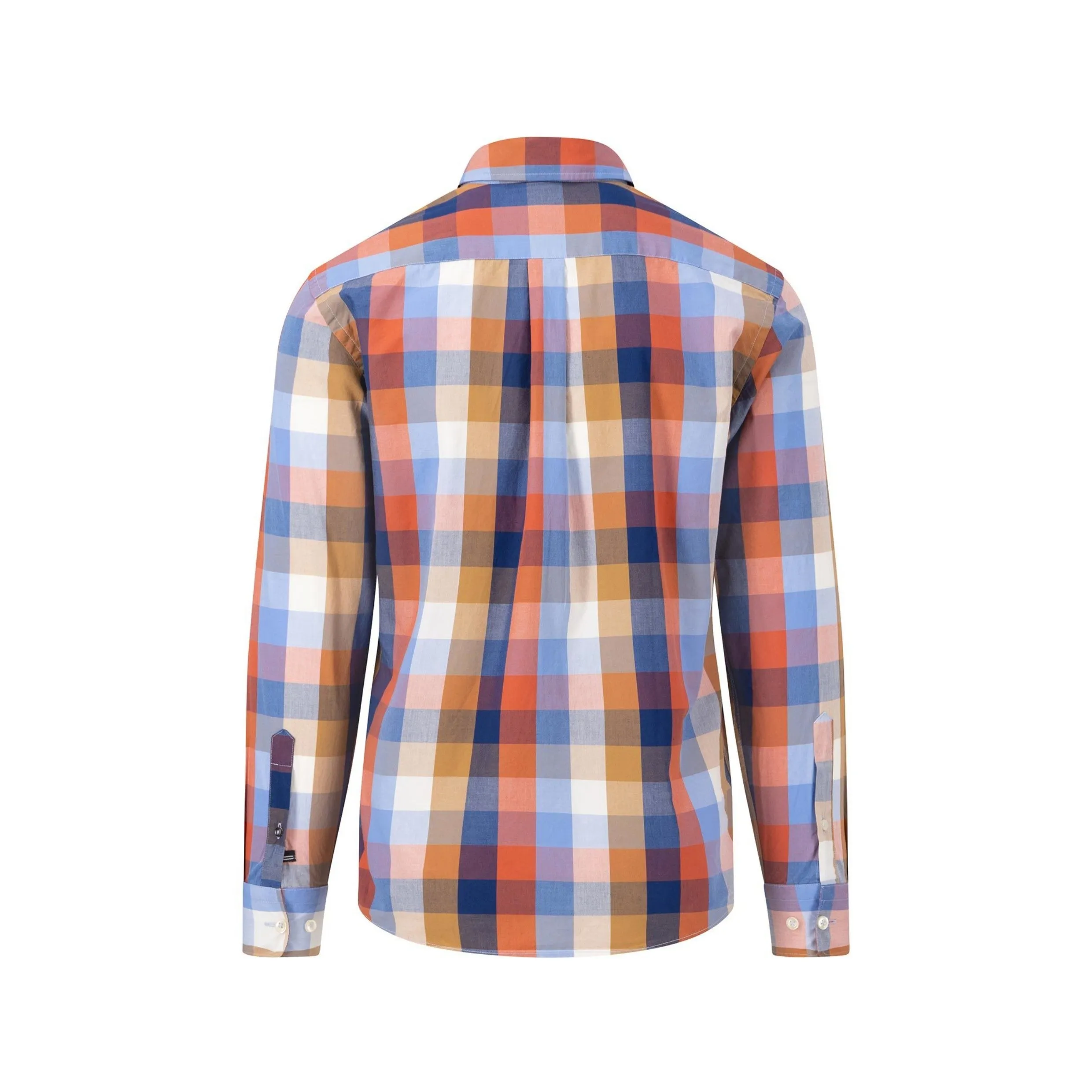 Fynch-Hatton Superfine Pure Cotton Casual Check Shirt 14138000 Orient Red