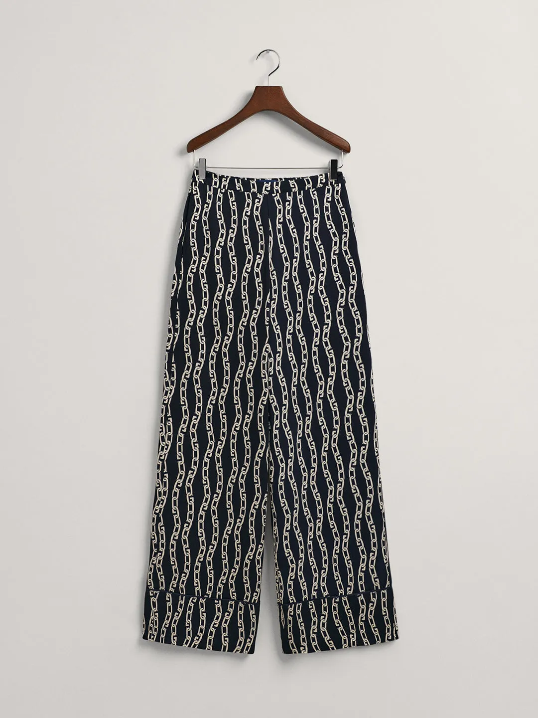 Gant Women Printed Mid-Rise Trousers