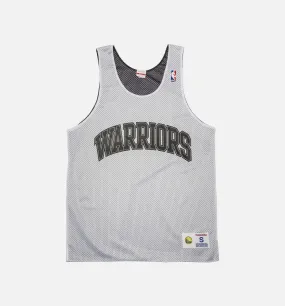 Golden State Warriors NBA Drop Step Reversible Jersey (Mens) - White/Black