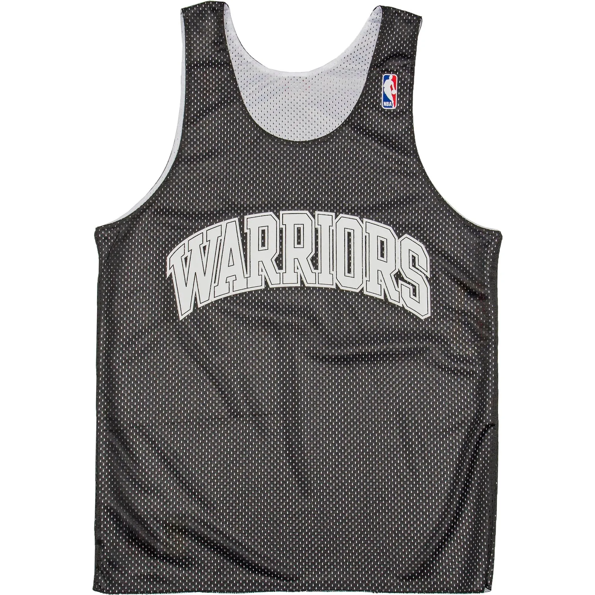 Golden State Warriors NBA Drop Step Reversible Jersey (Mens) - White/Black