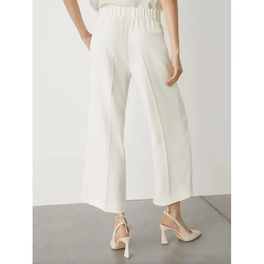 GRACE Art. 365 Crepe Trousers Wool White