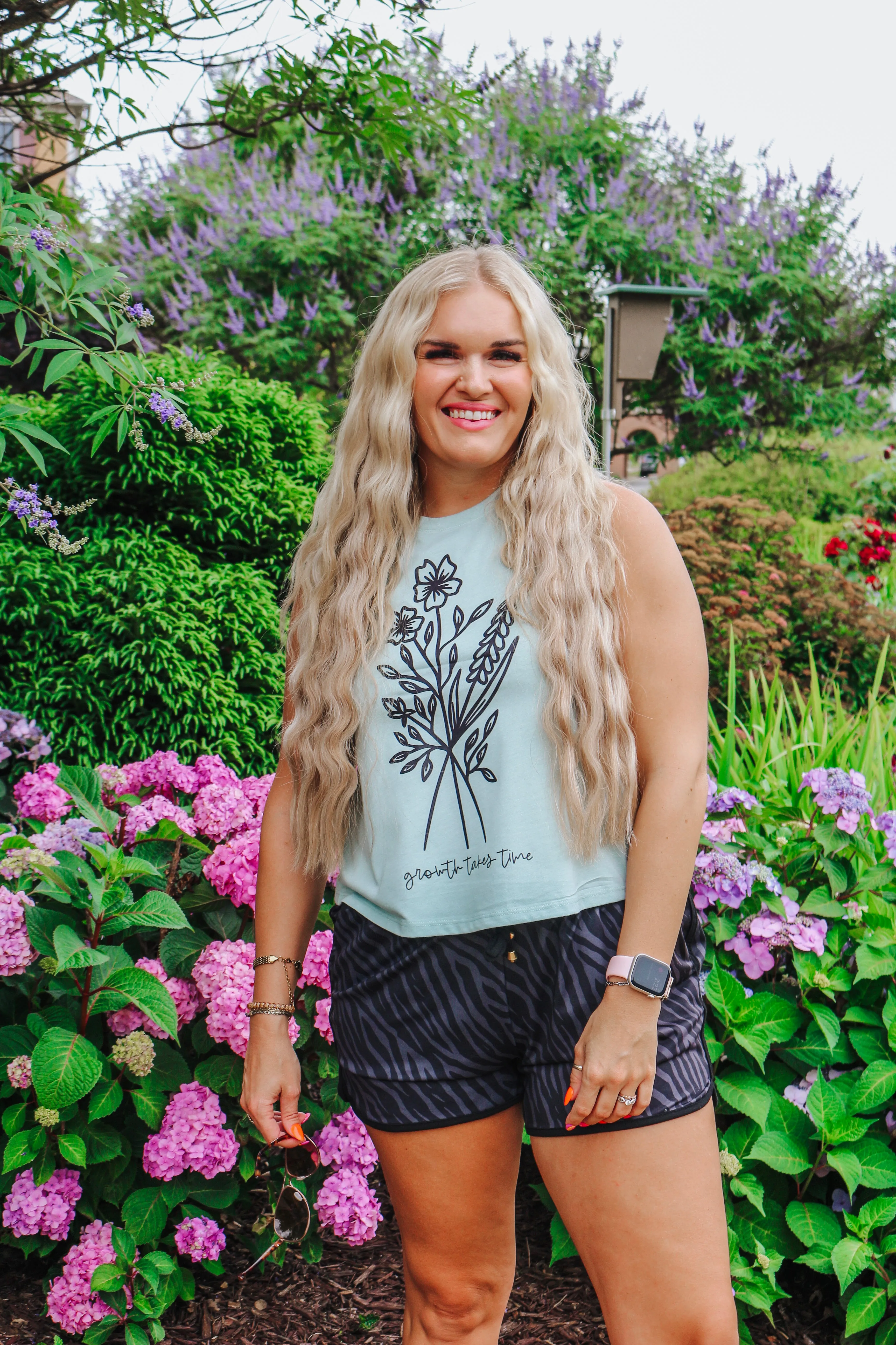 Growth Takes Time Floral Sage Dales Tank