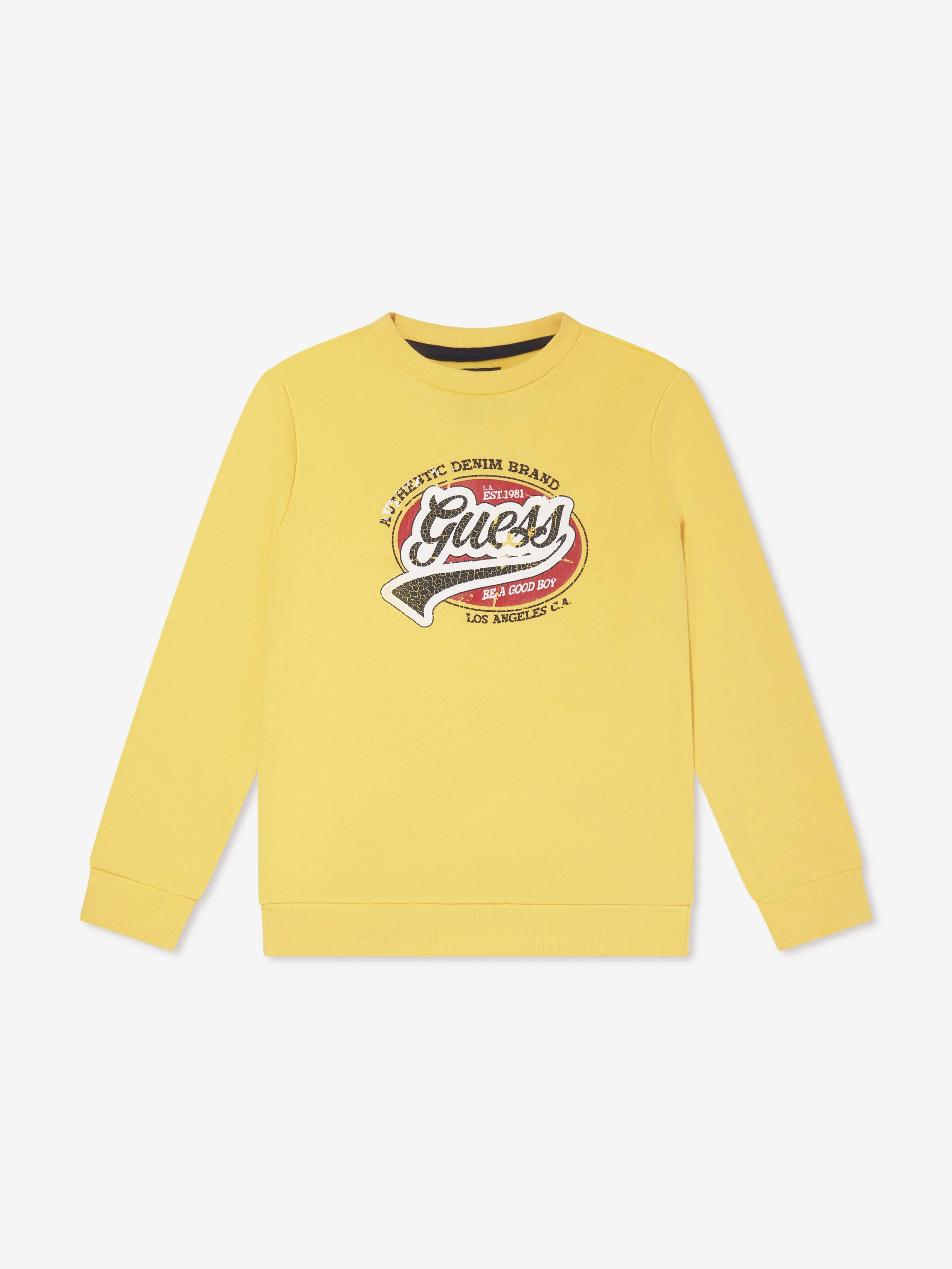 Guess Boys Logo Tracksuit in Yellow