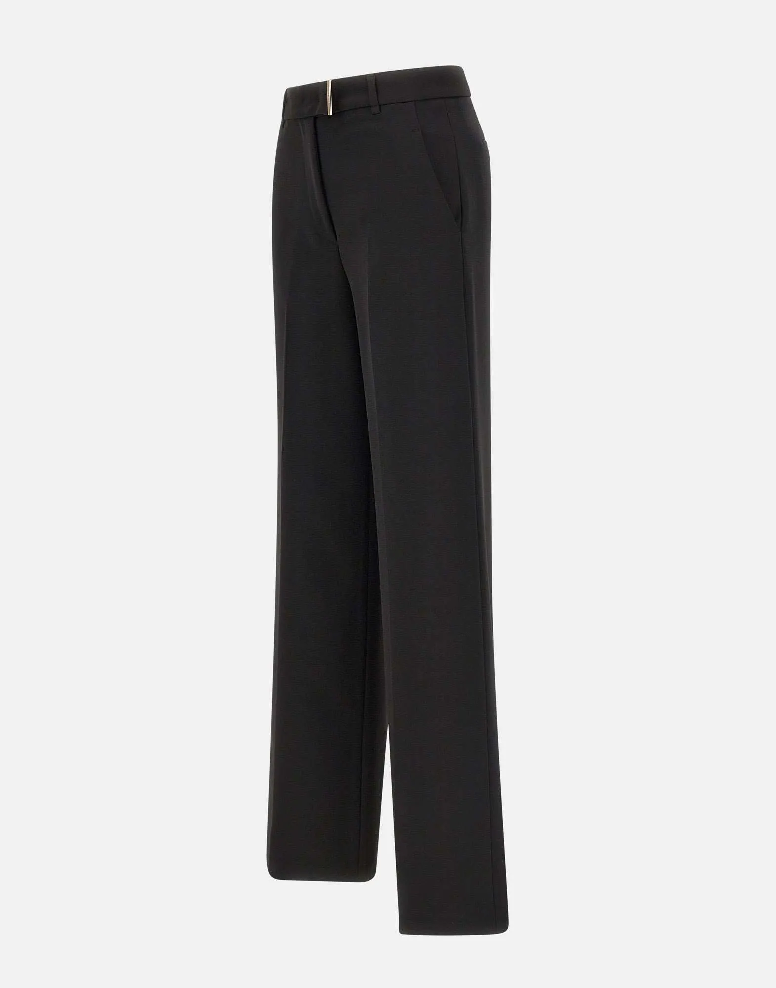 High Waist Black Palazzo Trousers