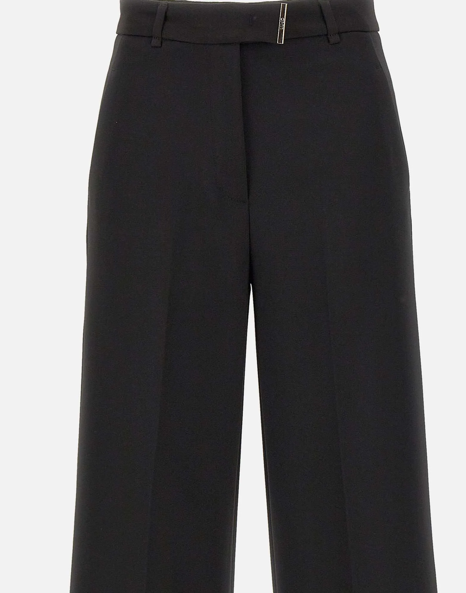 High Waist Black Palazzo Trousers