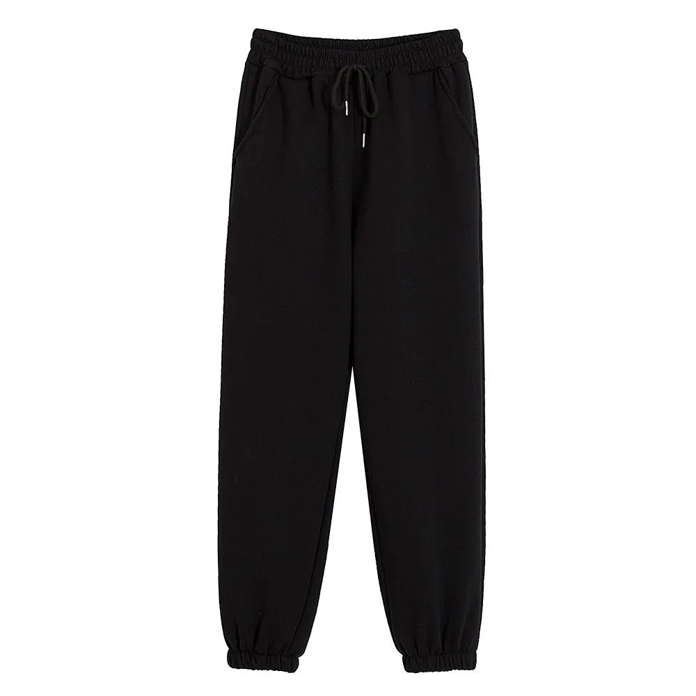 High Waisted Lounge Cotton Sweatpants