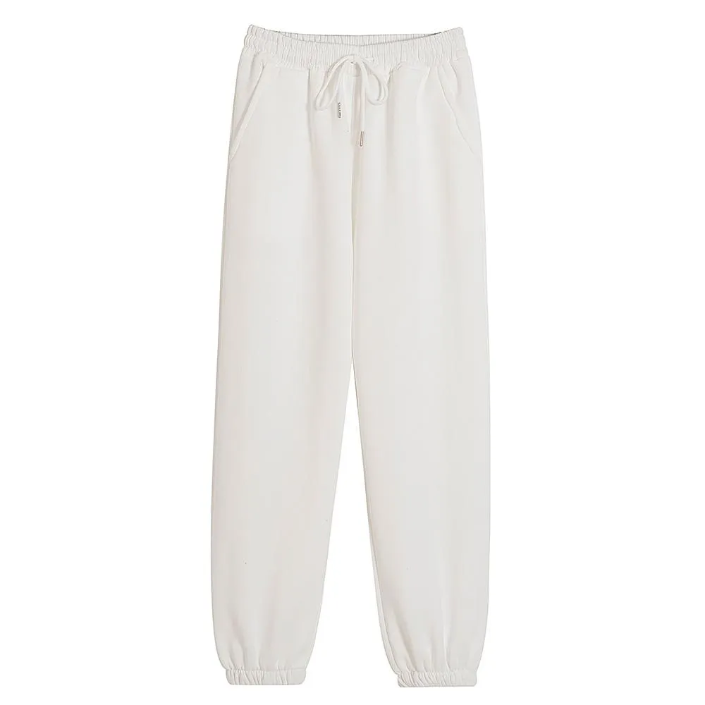 High Waisted Lounge Cotton Sweatpants