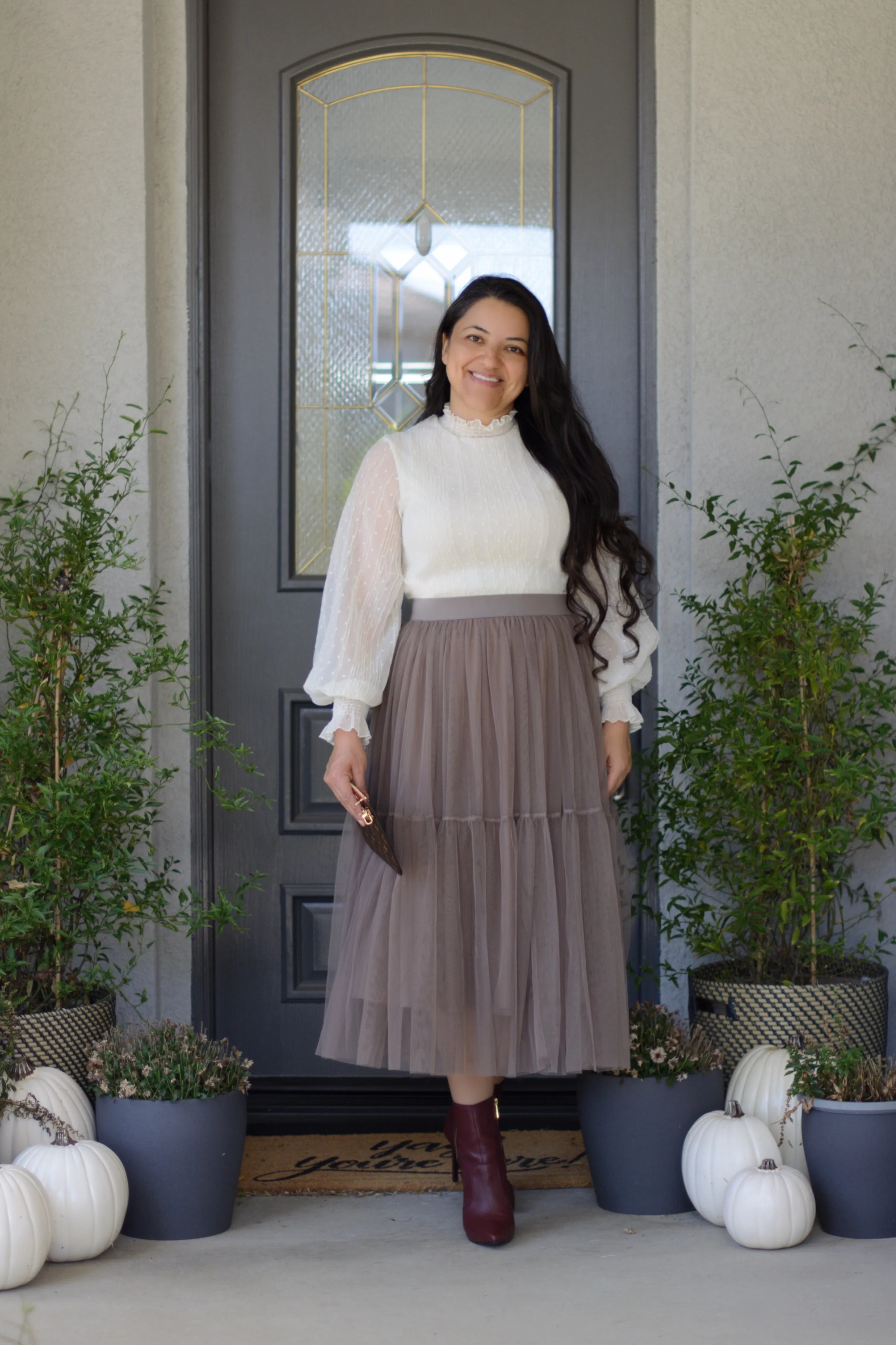 Hilda Chocolate Tulle Skirt