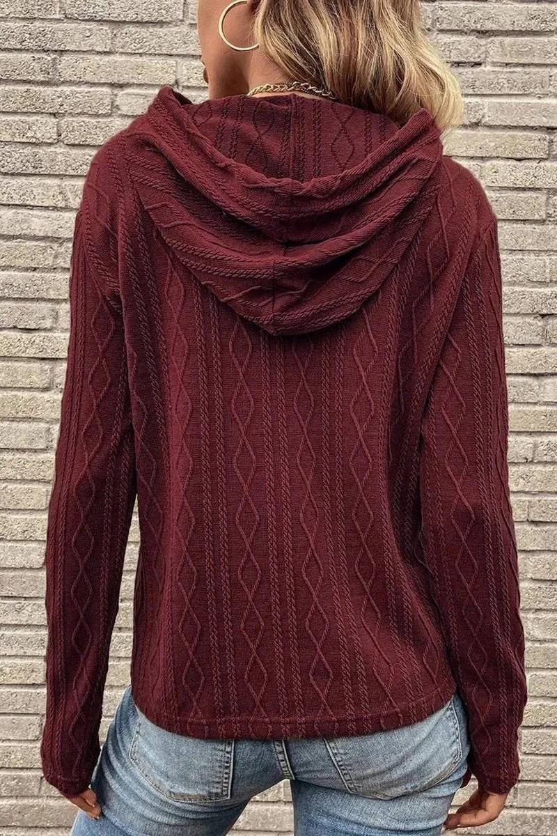 Hooded Pullover Sweater