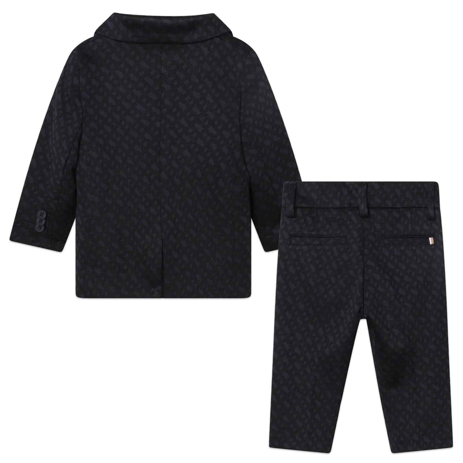 Hugo Boss Baby Boys Navy Monogram Suit