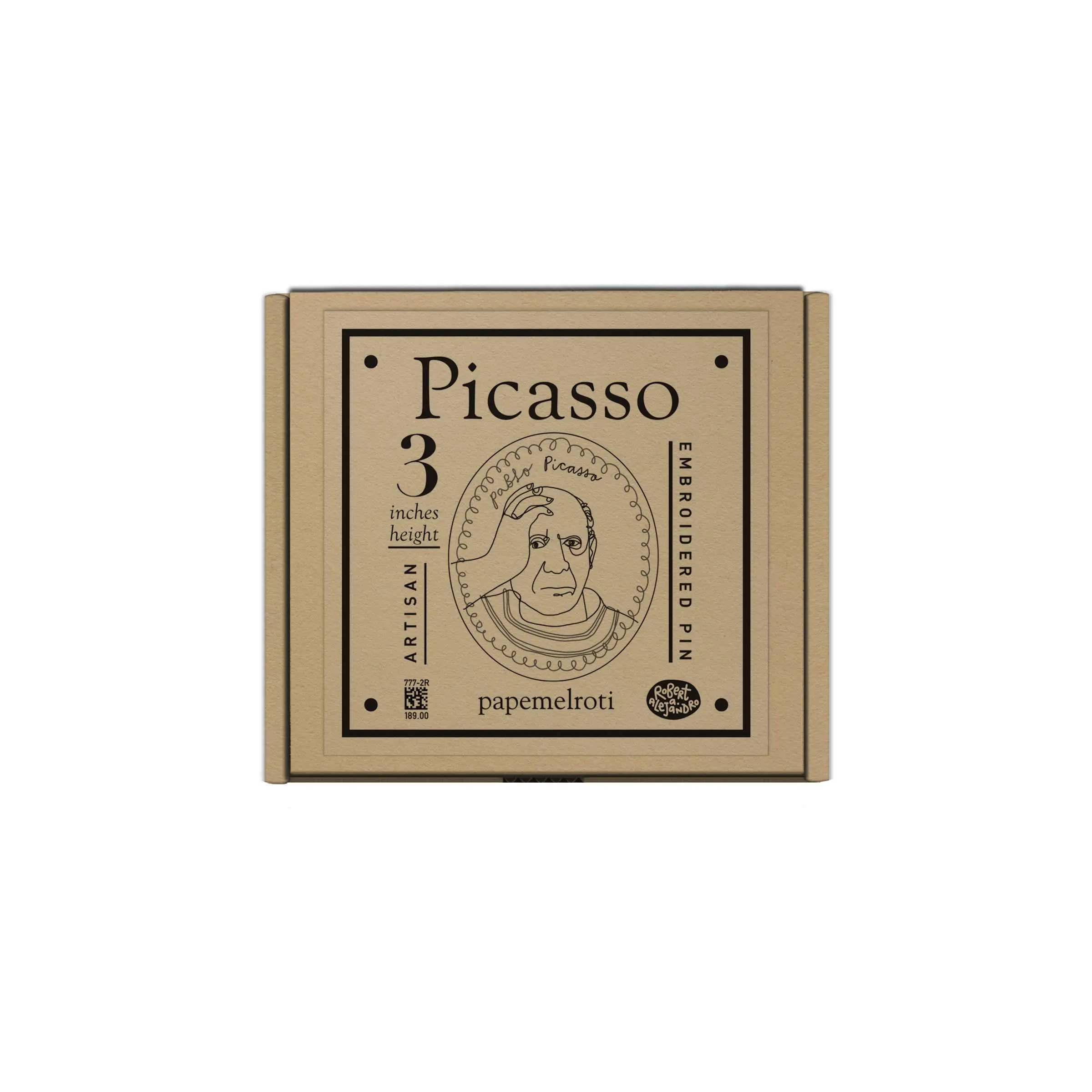 Iconic Artist Artisan Embroidered Pin: Pablo Picasso [CLEARANCE]