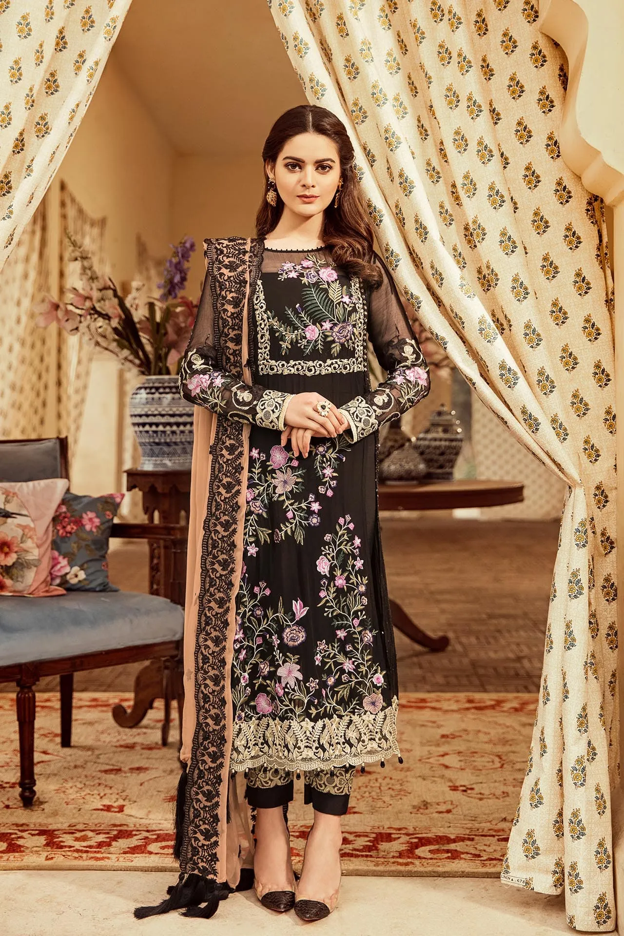 Imrozia Embroidered Chiffon Nostalgic Climax Collection 2019 – 05 - The Caramel Coco