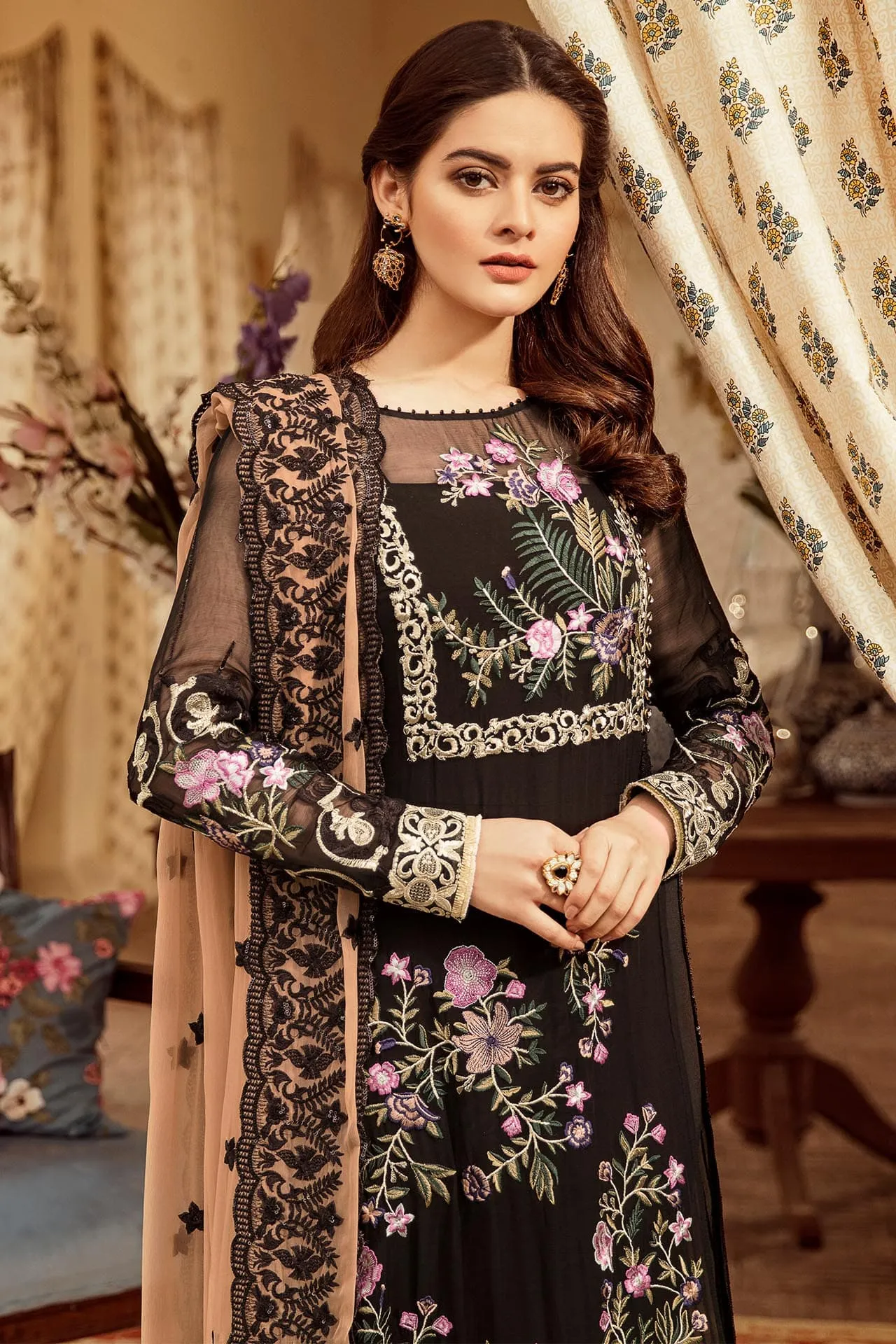 Imrozia Embroidered Chiffon Nostalgic Climax Collection 2019 – 05 - The Caramel Coco