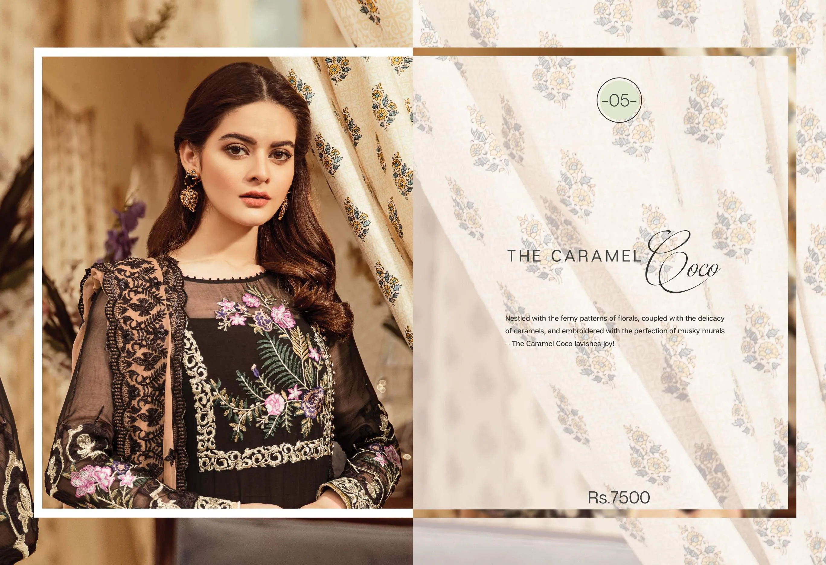 Imrozia Embroidered Chiffon Nostalgic Climax Collection 2019 – 05 - The Caramel Coco