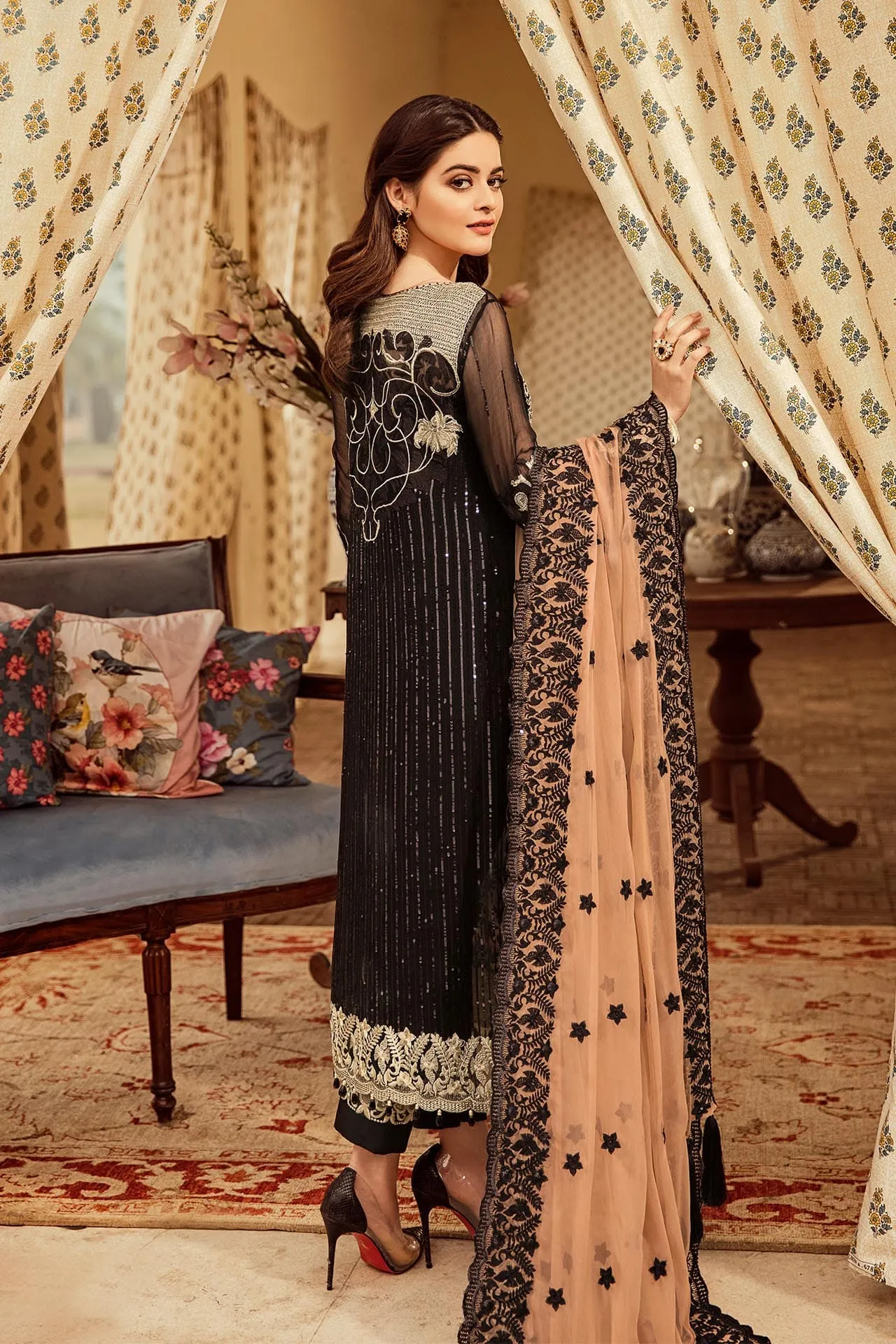 Imrozia Embroidered Chiffon Nostalgic Climax Collection 2019 – 05 - The Caramel Coco