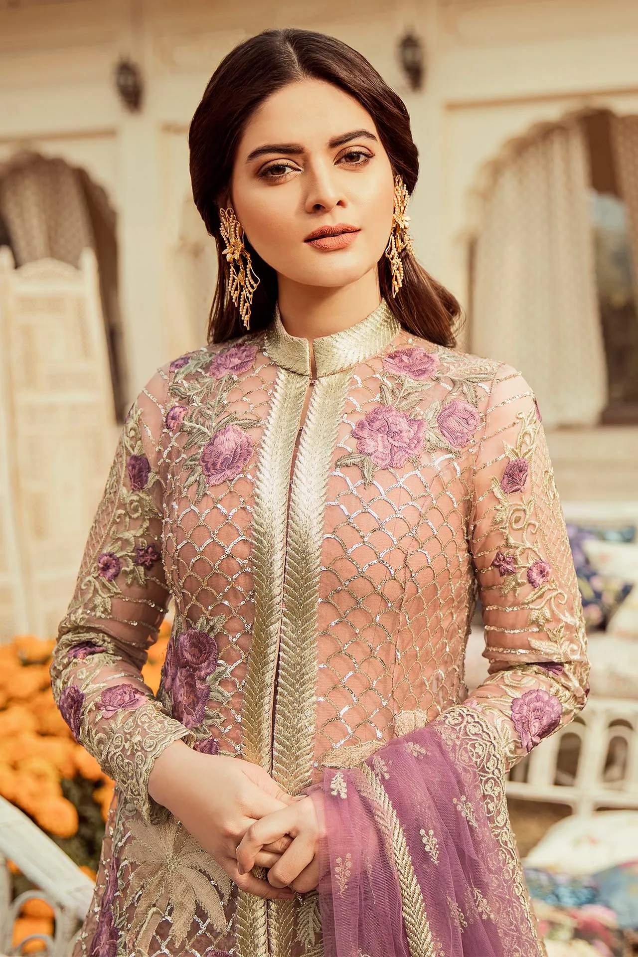 Imrozia Embroidered Chiffon Nostalgic Climax Collection 2019 – 07 - The Mauve Vista