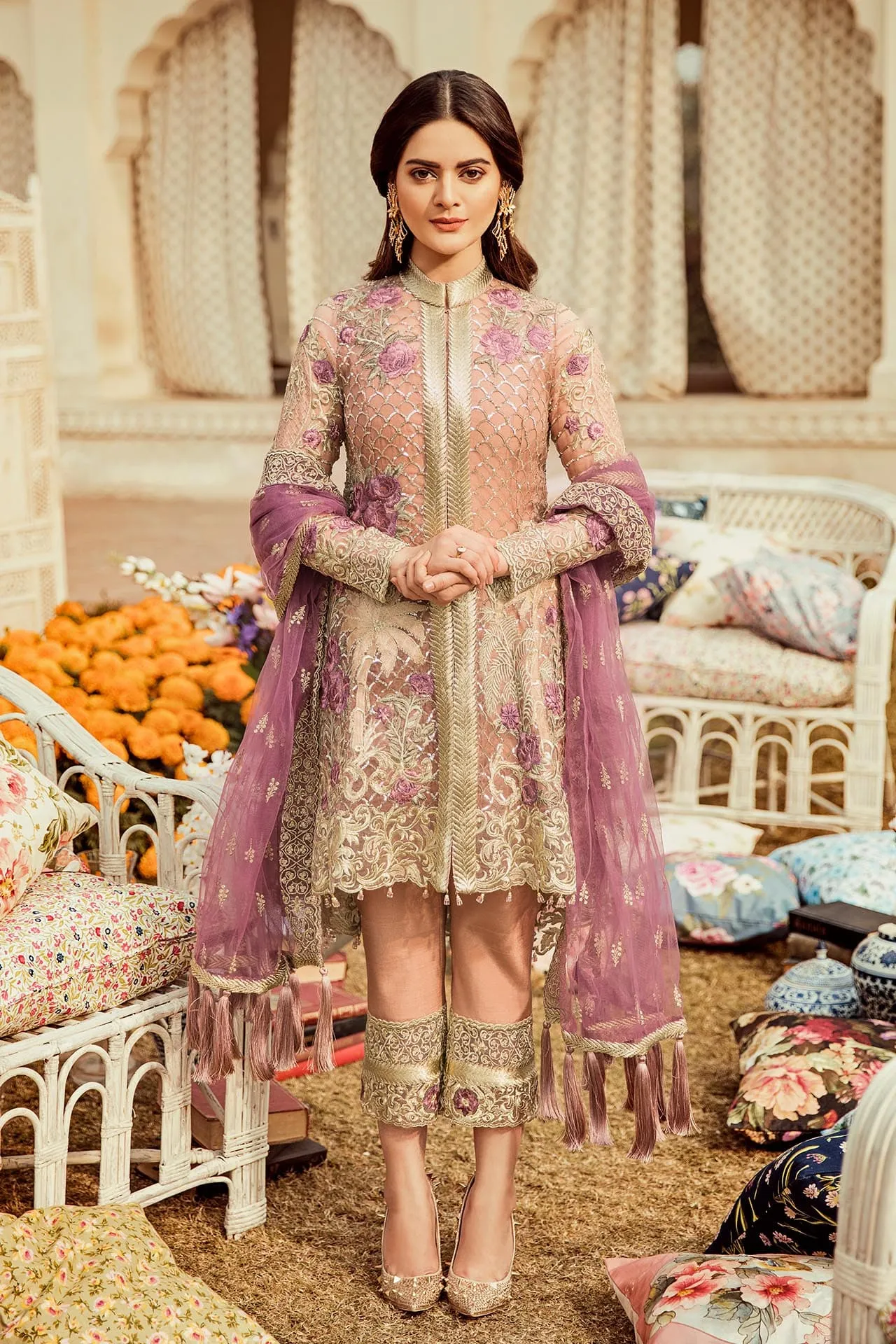 Imrozia Embroidered Chiffon Nostalgic Climax Collection 2019 – 07 - The Mauve Vista