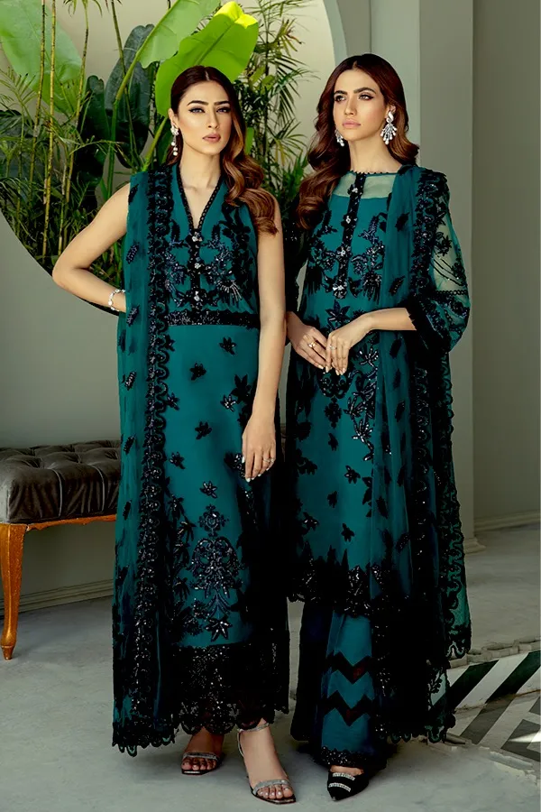 Imrozia Pour Epoque Fois Luxury Eid Collection – I-138 Mer profonde