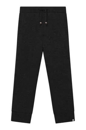 KELVIN Fleece Lined Wool Trouser - Black