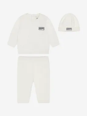 KENZO Baby Trouser Set in Ivory