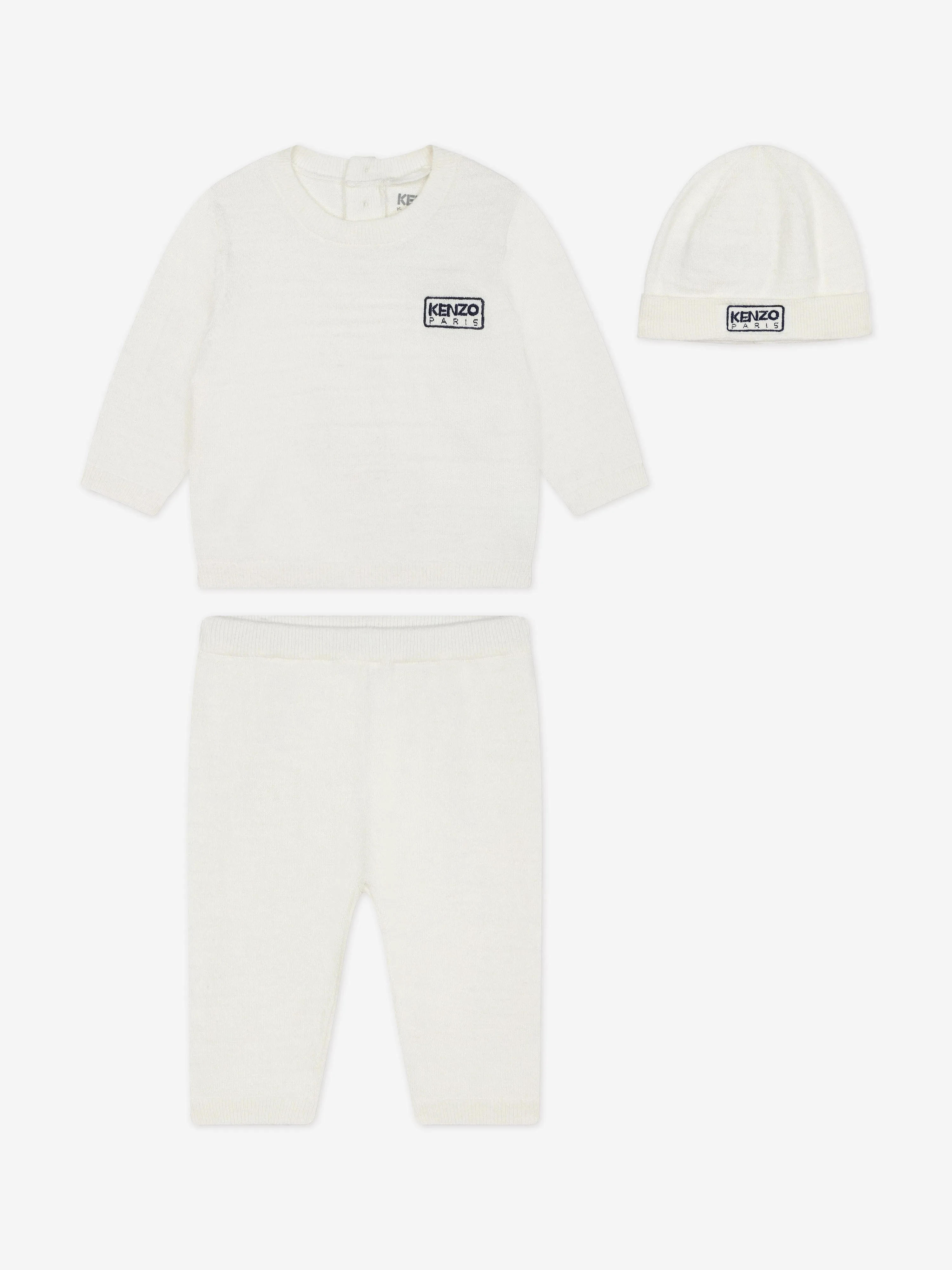 KENZO Baby Trouser Set in Ivory