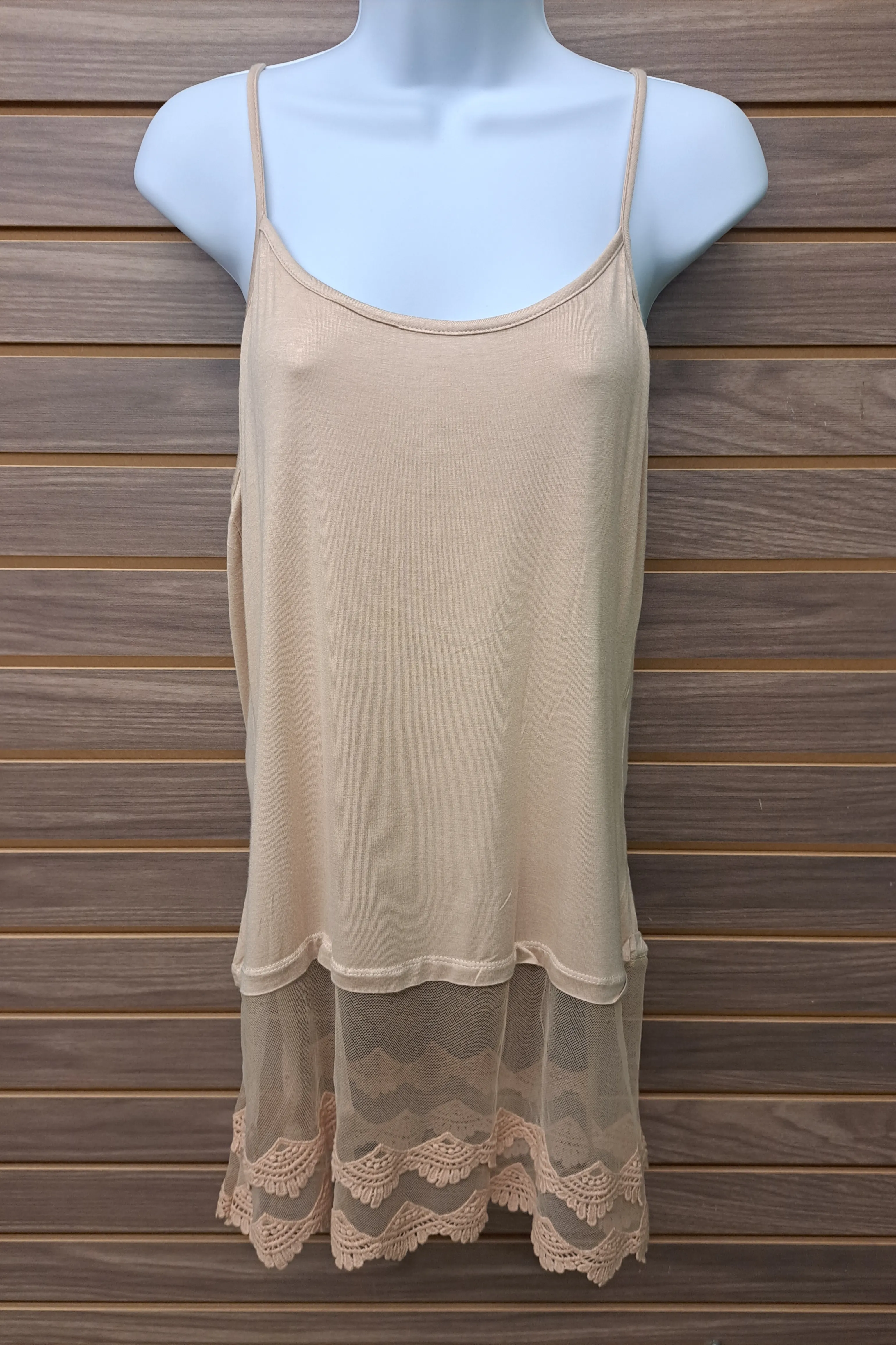 Lace bottom tank