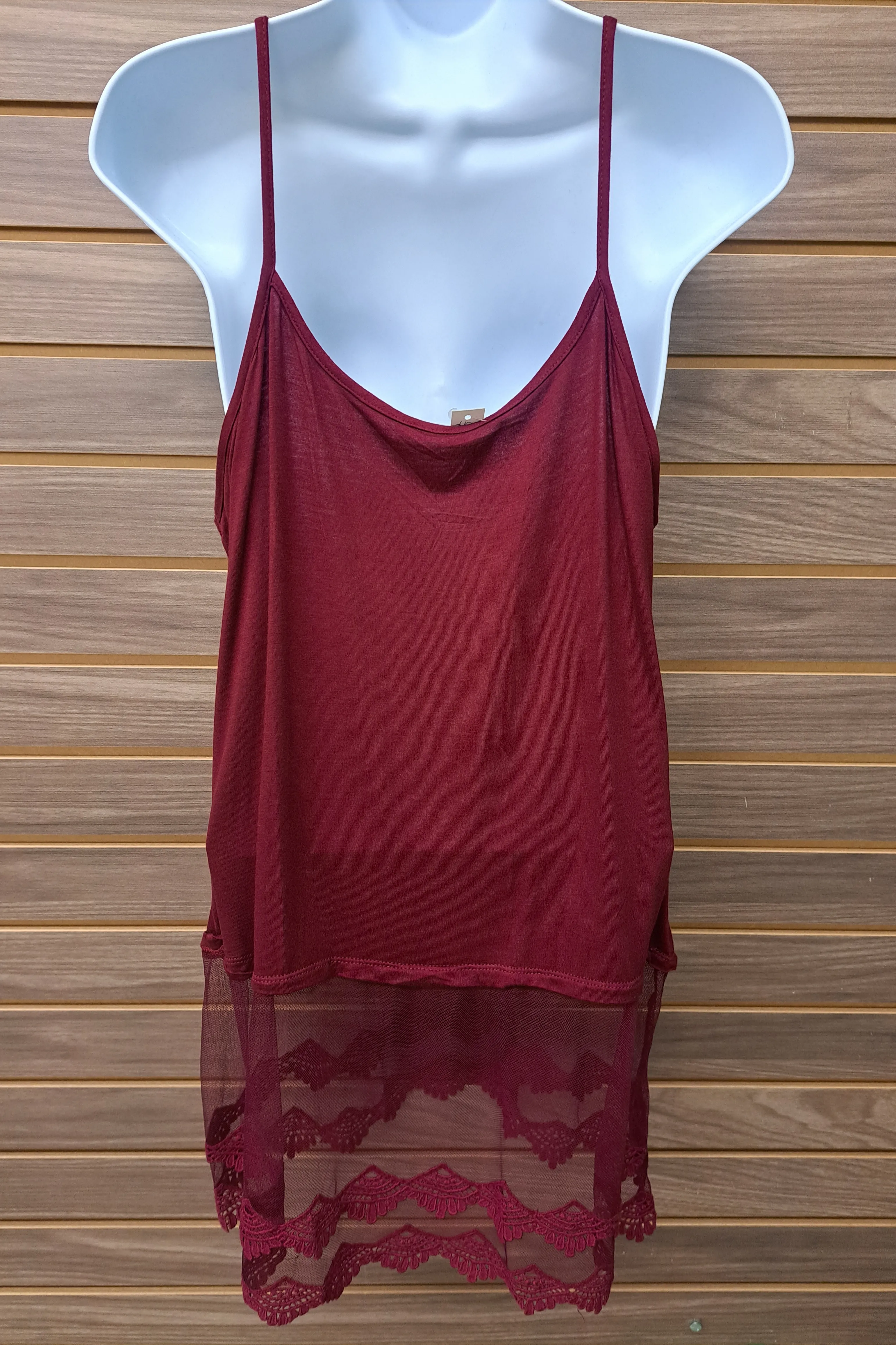 Lace bottom tank