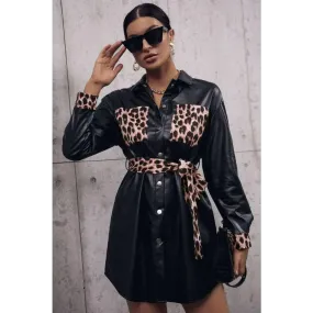 Leopard Snap Down Trench Coat in Timeless Luxury Fashion for Women