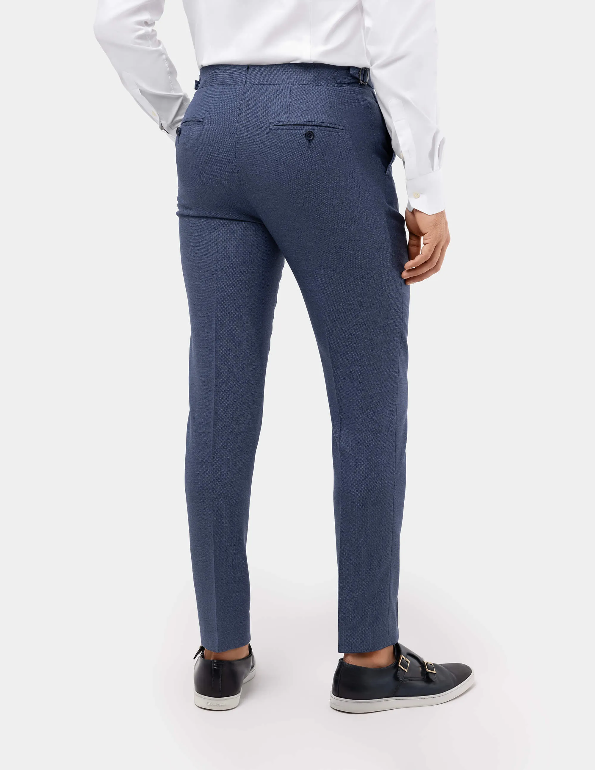 Light Blue Wool Trousers