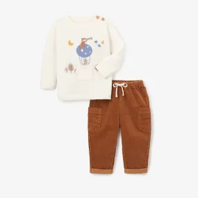 Magical Adventure Pullover & Corduroy Pants Set