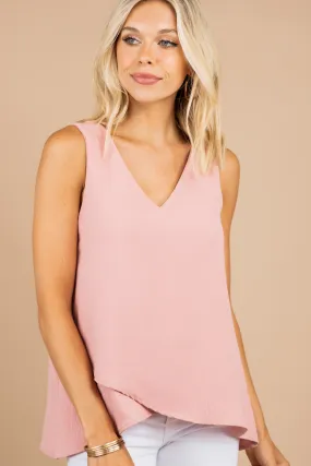 Make You Happy Blush Pink Layered Tank