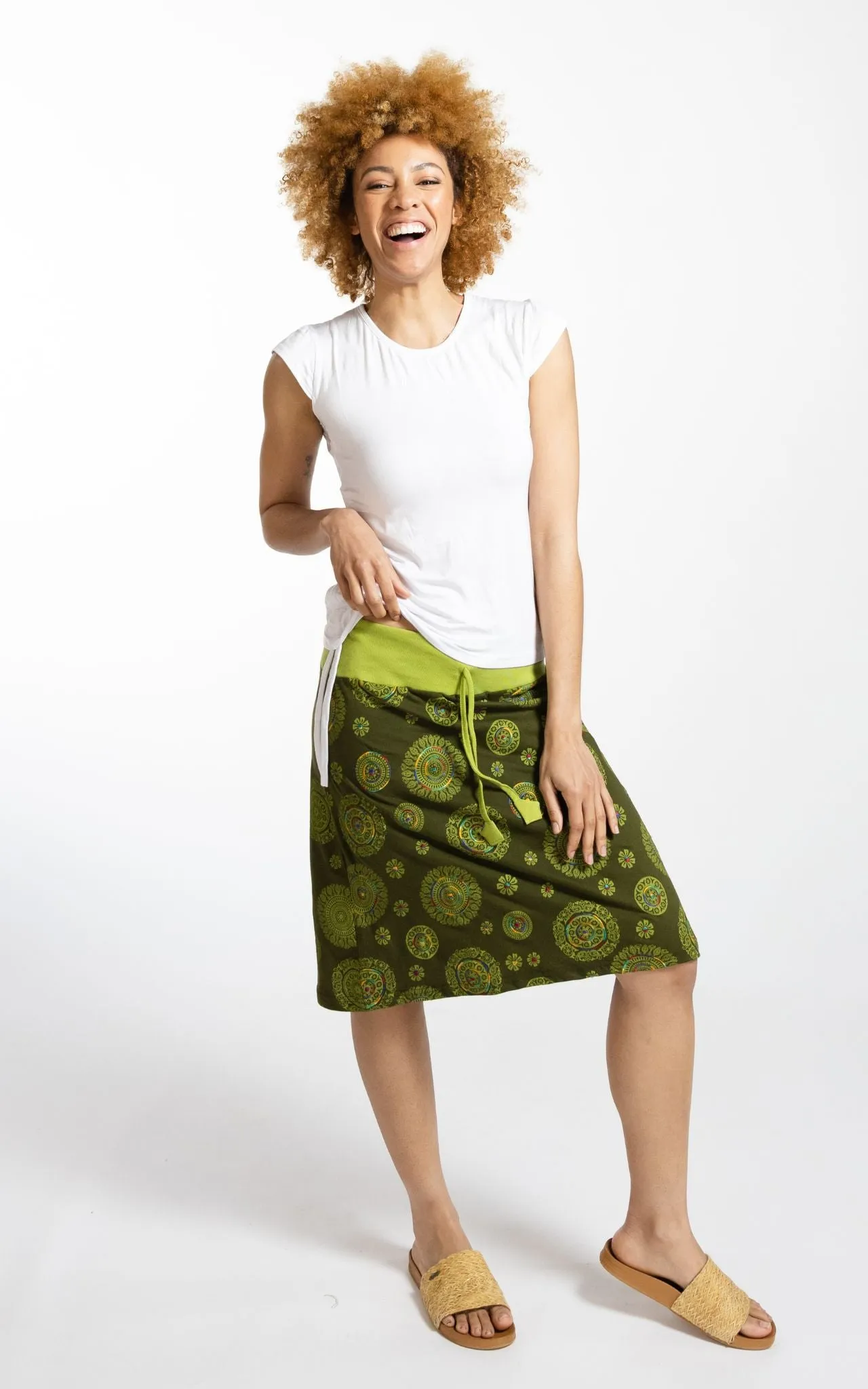 Mandala Skirt - Green