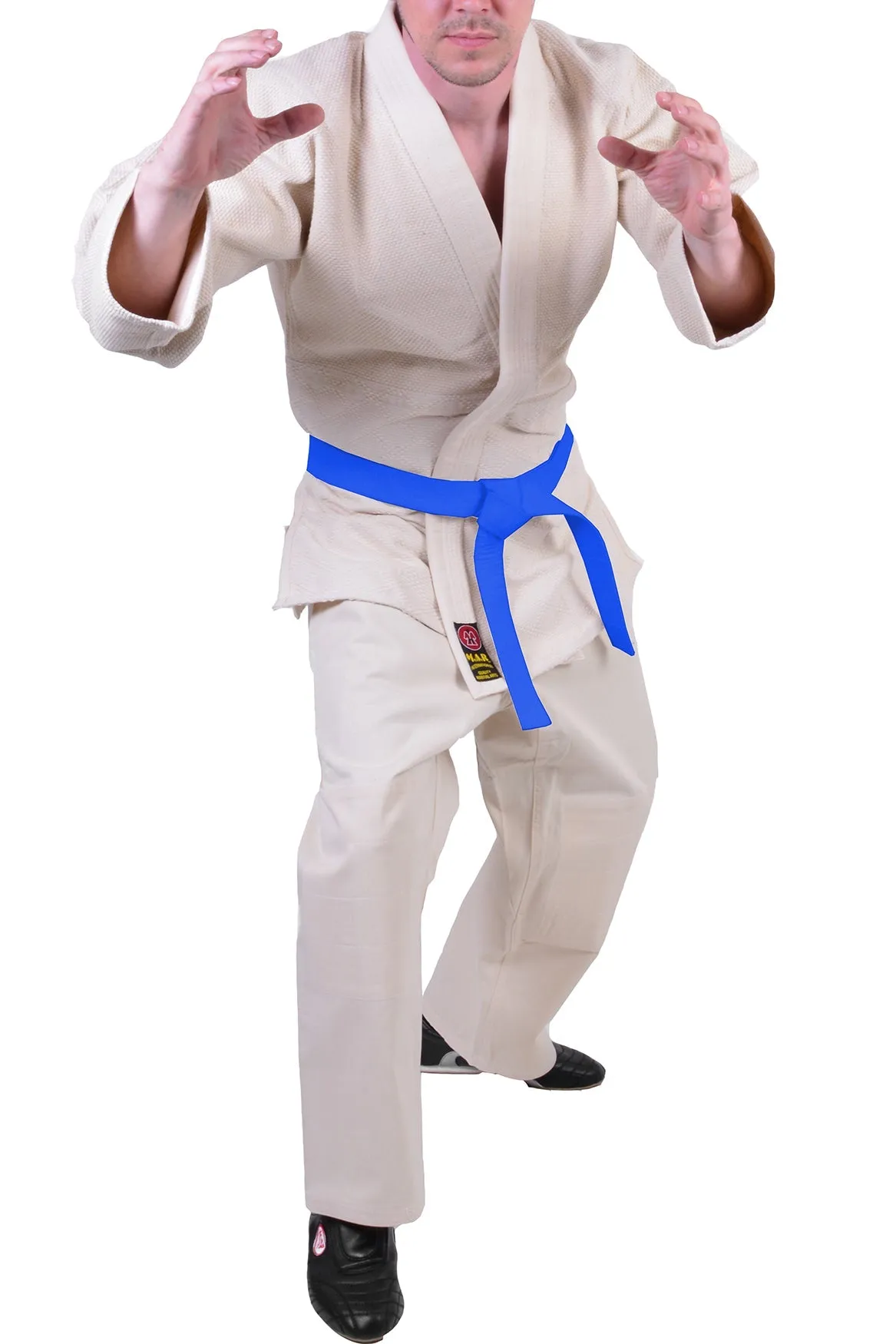 MAR-022 | Mediumweight Unbleached Judo Uniform For Intermediate Students   FREE BELT