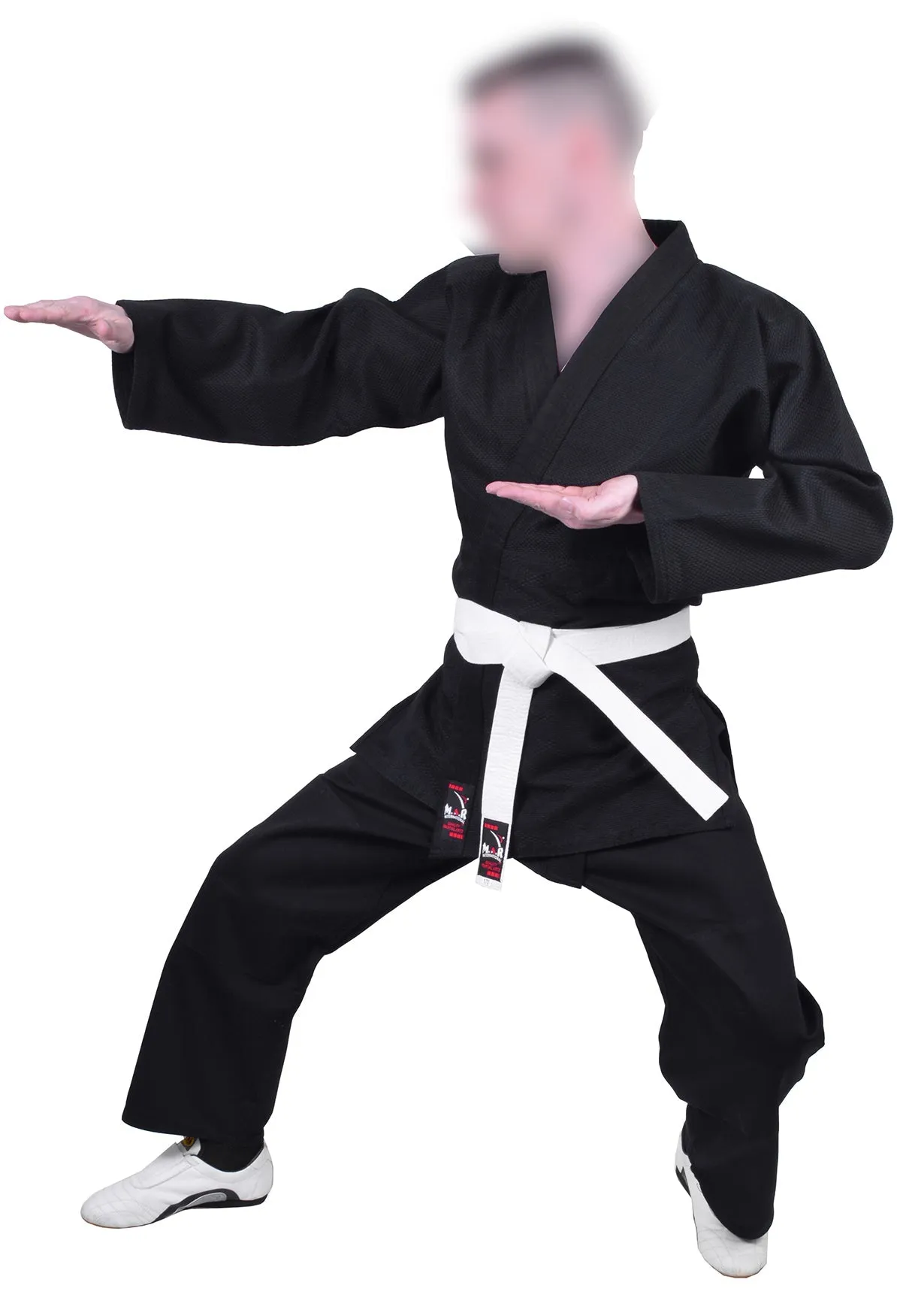 MAR-026B | Mediumweight Black Judo Uniform For Intermediate Students   FREE BELT