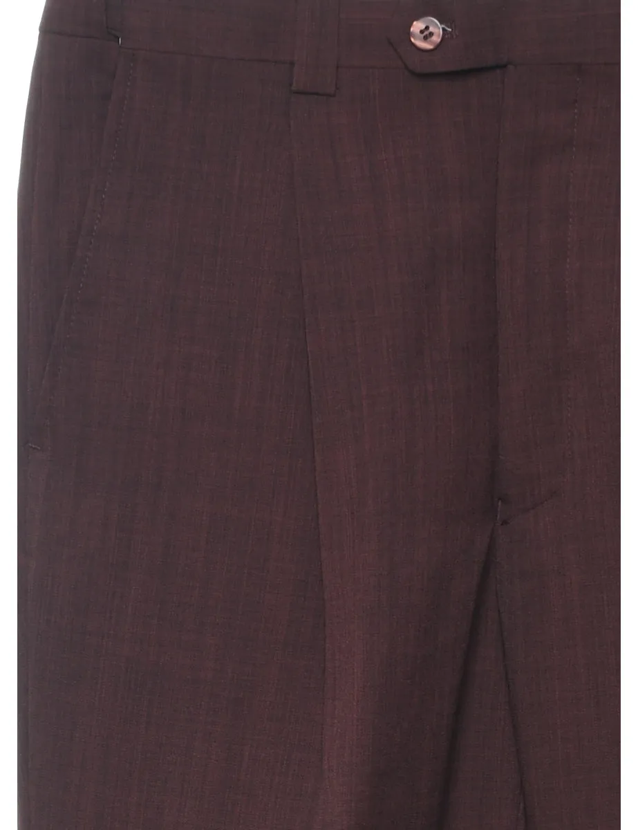 Maroon Trousers - W32 L30