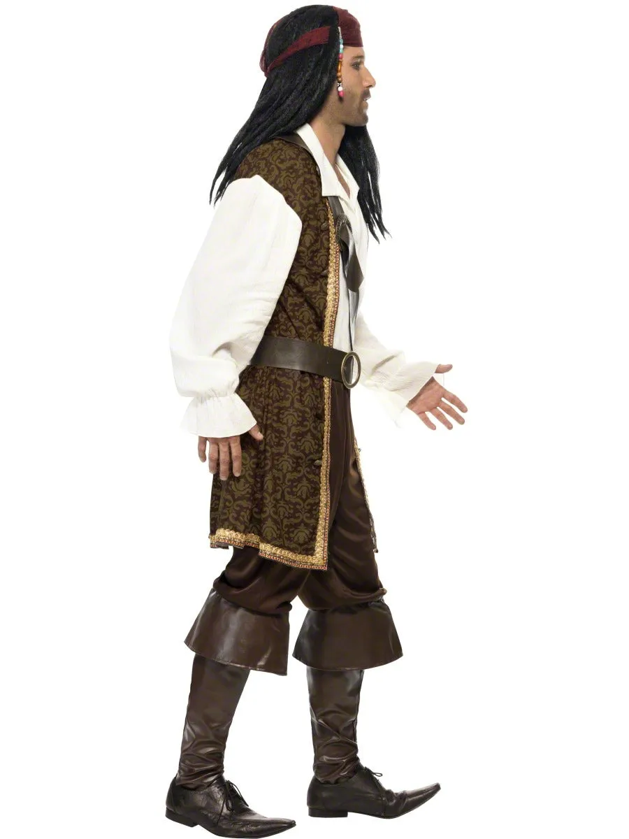 Men's Deluxe Buccaneer High Seas Pirate Halloween Costume