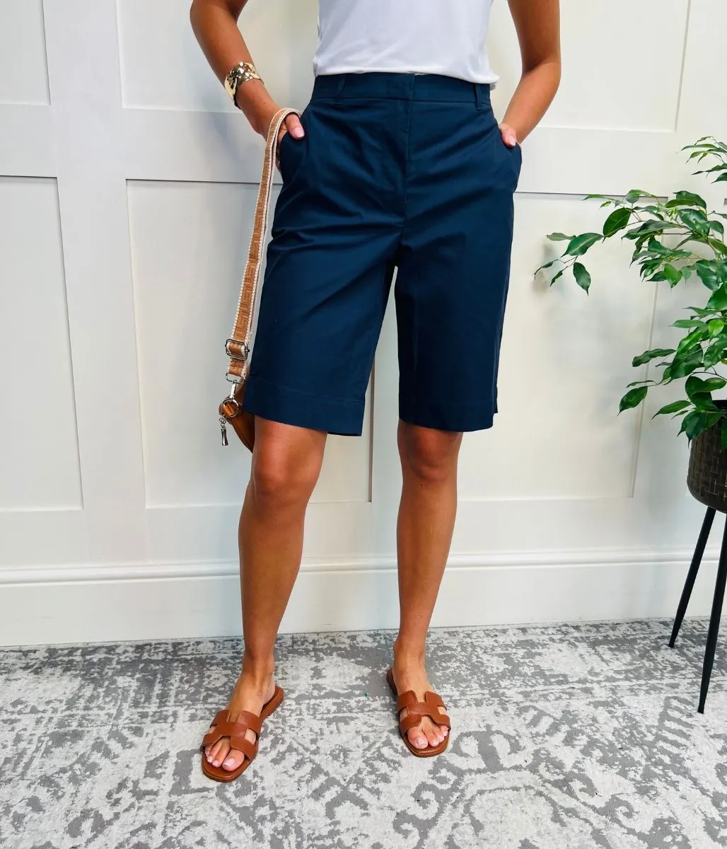 Navy Smart Tailored Shorts