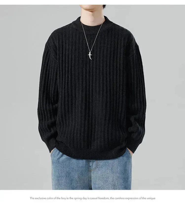 New Autumn And Winter Knitwear Sweater  Crewneck Pullover top for Men